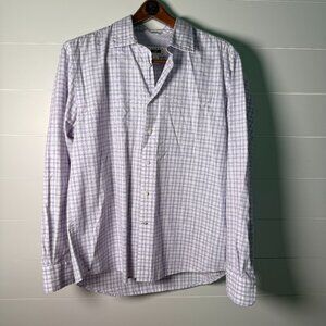Joseph Abboud Purple Plaid Long Sleeve Button Up Shirt Men’s X-Large